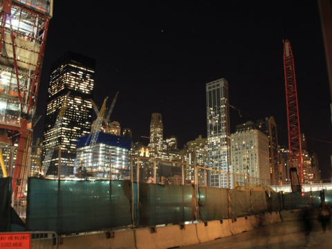 One World Trade Center construction site at Ground Zero in 2011. (Archive Dietmar Pichler)