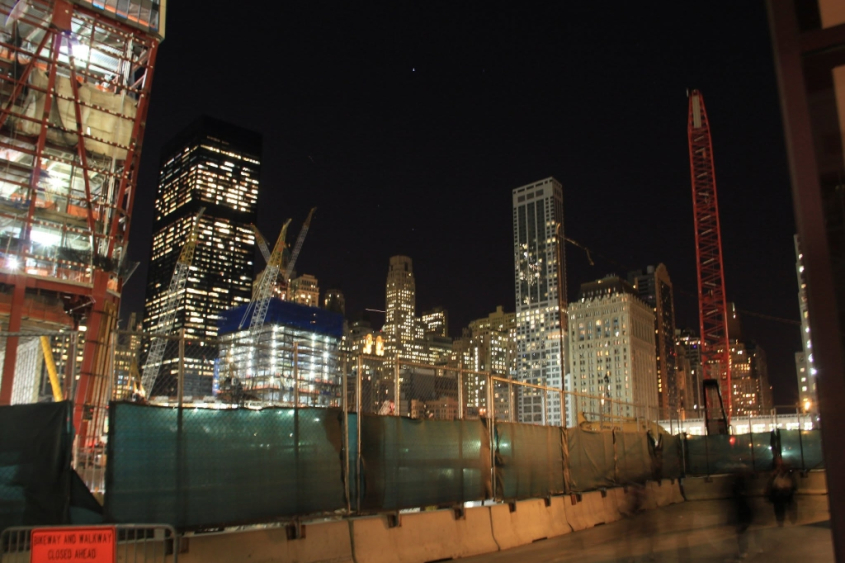 One World Trade Center construction site at Ground Zero in 2011. (Archive Dietmar Pichler)